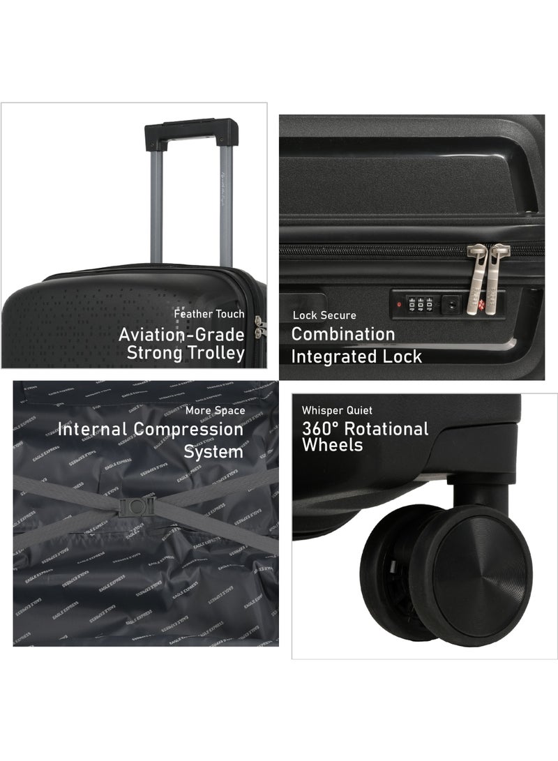 ايجل اكسبريس إيجل إكسبرس نيون X حقيبة بعجلات صلبة من البولي بروبيلين 28 بوصة – أسود - Image 2